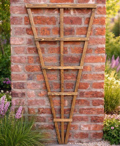 Large wooden fan trellis - large,