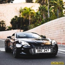 private registration Aston Martin Zagato DB2 DB3 DB4 DB5 DB6 DB7 DB9 DB11 