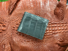 Crocodile Skin Grey Leather