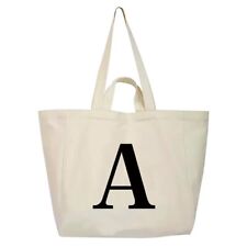 Reusable Canvas Duty Extra Large Grocery Bag Beach Tote School Shopping Bag New