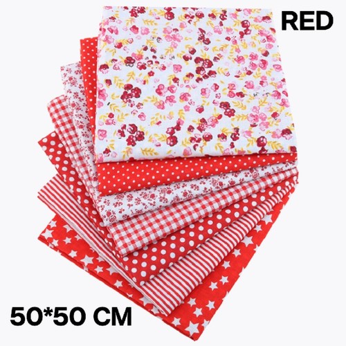 100 cotton fabric bundles - 7x,