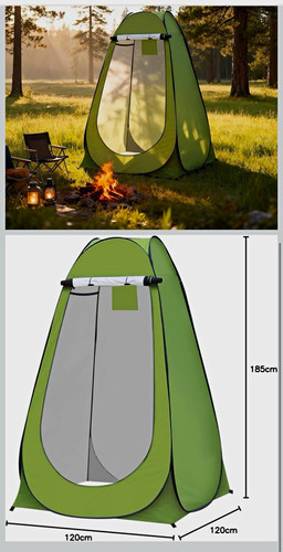 Pop green toilet - pop-up,