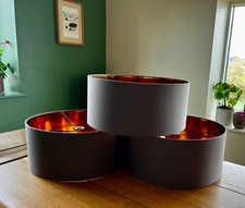 Matched set of 3 COPPER lined
