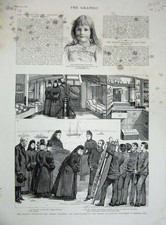 Original Old Antique Print