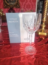 Marquis by Waterford crystal Brookside Set Of 4 All-Purpose Wine Glasses IN BOX!