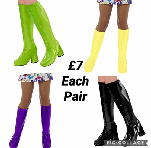 Womens 1970s disco knee - go, go