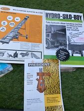 President Grain Cleaner 1966, Hydro Silo Boy & New Idea Elevator Brochures x3