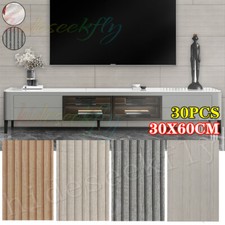 30X Self-Adhesive Wood Contact PVC Cladding Wall Panels for Kitchen Bathroom 5㎡