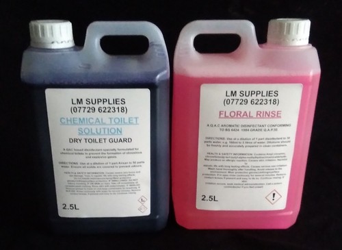 1x2 litre chemical toilet - 1x2.5,