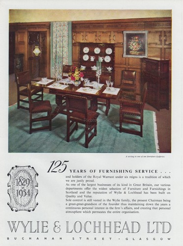 Original 1954 advert for - , wylie