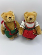 VINTAGE Pair HERMANN ORIGINAL TEDDY West Germany with Tags Teddy Bear