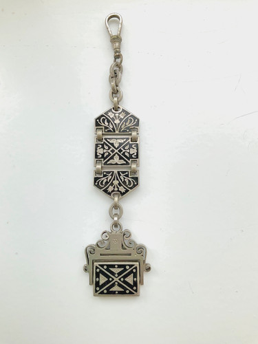 Antique stop watch - antique, chain