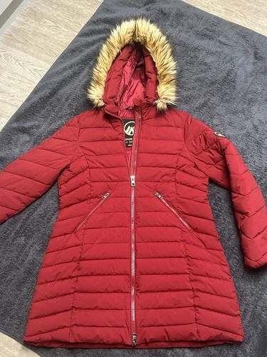 Superdry red fuji faux hood - superdry,