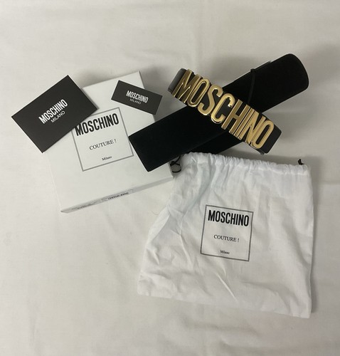 Moschino gold logo black - logo,