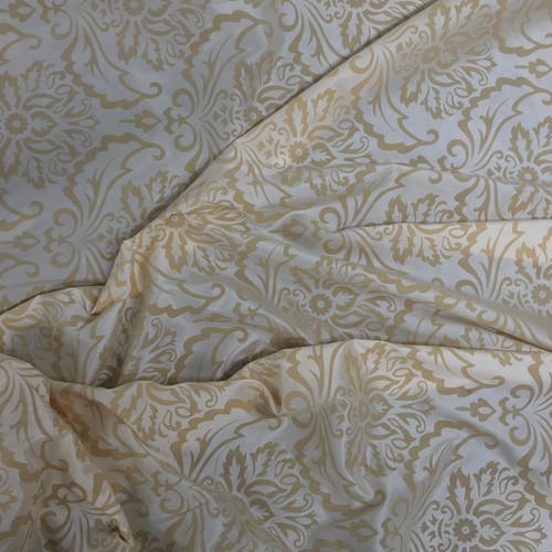 Cream damask velvet flock - damask,