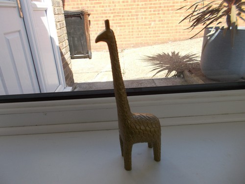 Vintage ikea brass giraffe - vintage,