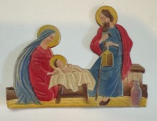 Antique Nativity Scene Die Cut