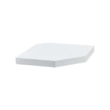 New White Hexagonal Wall Shelf