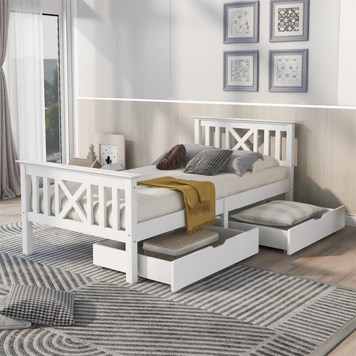Single bed 3ft white - 3ft, solid