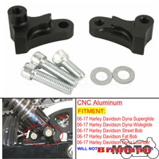 Black Aluminum 1.75" Lowering Drop Kit For Harley Dyna Street Fat Bob 06-17 NEW