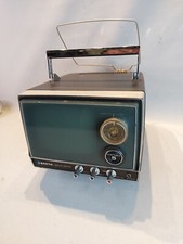  TV SANYO CADNICA Vintage PORTABLE 60´s, Television B+W Mini Solid State