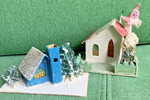Vtg christmas putz - 2,