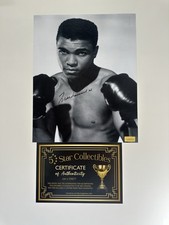 Muhammad Ali signed photo with
