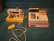 Vintage Toy Sewing Machine And Till Register