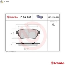 BRAKE PAD SET DISC BRAKE P 54