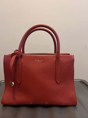 Radley london red leather grab - london,