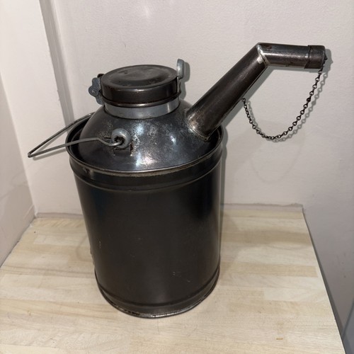 Vintage railway oil can - oil,