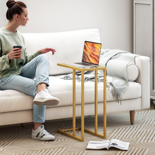 Shaped side table - c-shaped, table,