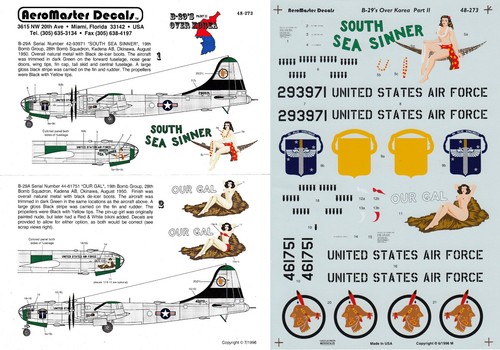 Aeromaster decals b 29a - 1/48, b-29a