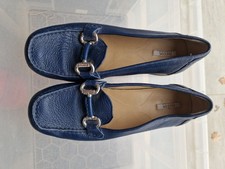 Geox Ladies Navy Blue Slip On