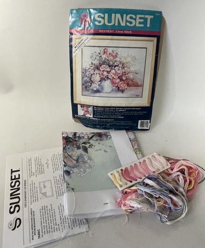 Sunset count cross stitch - cross,