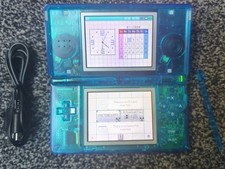Nintendo DS Lite ,  Clear Blue Shell, USB Charge Cable 