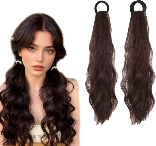2pcs ponytail extension human - 2pcs,