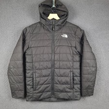 THE NORTH FACE Jacket Boys XL Black Reversible Perrito Puffer Hooded Insulated