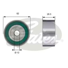 Timing belt tensioner pulley