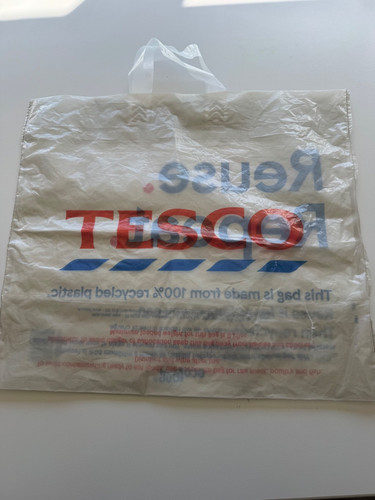 Tesco plastic bag - plastic,