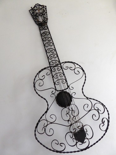 Vintage metal guitar - , wall