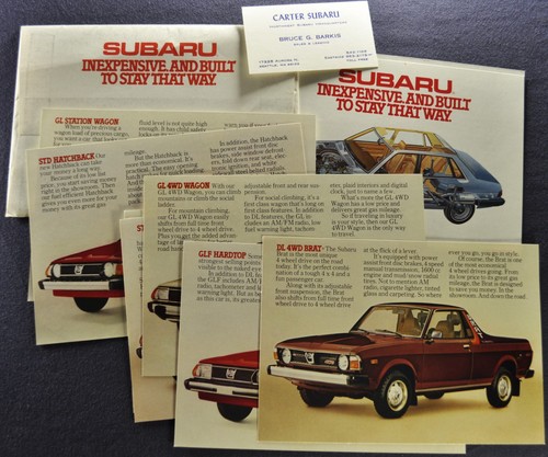 1980 subaru portfolio - 1980, brochure
