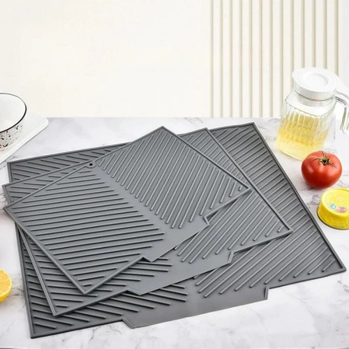 Silicone dish draining mat - silicone,