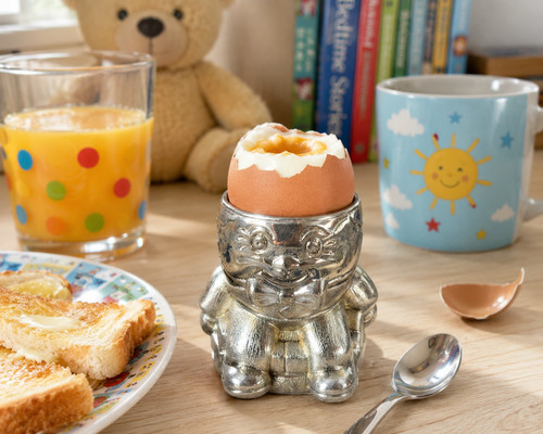 Vintage silver plated humpty - silver,