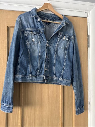 Women blue denim jacket - blue,