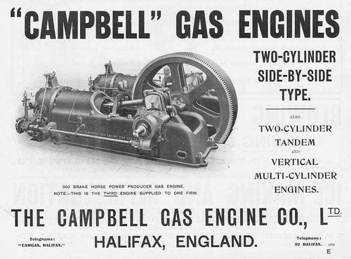 Campbell gas engine - gas, co