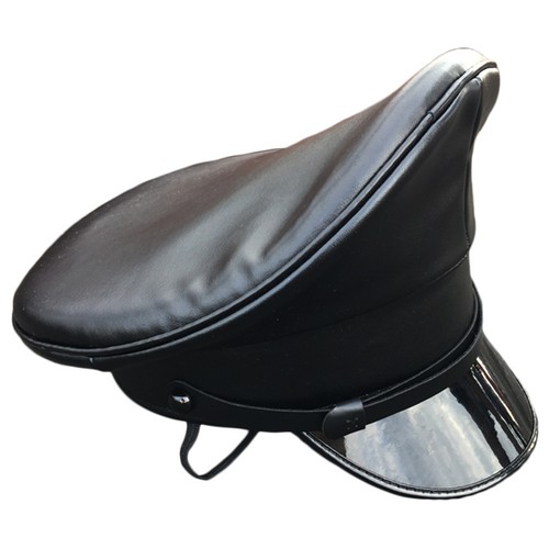 Leather military hat - pu,