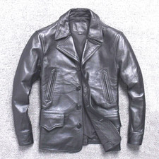 Black Genuine Lambskin Leather