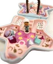 Polly Pocket Fashion Fun Light Blue Star Compact Bluebird c1992 Complete PlaySet