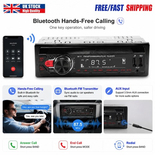 Single din car stereo radio - 1,